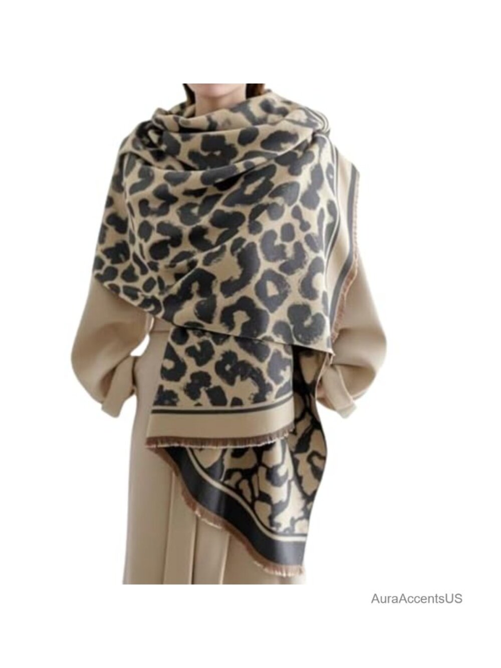 Pashmina Shawl Wrap Open Front Poncho Blanket Scarf Travel Cape Evening